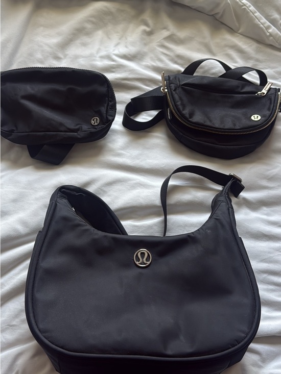 lululemon athletica Handbags - lululemon athletica Black 3-Piece Shoulder and Crossbody Bag Set